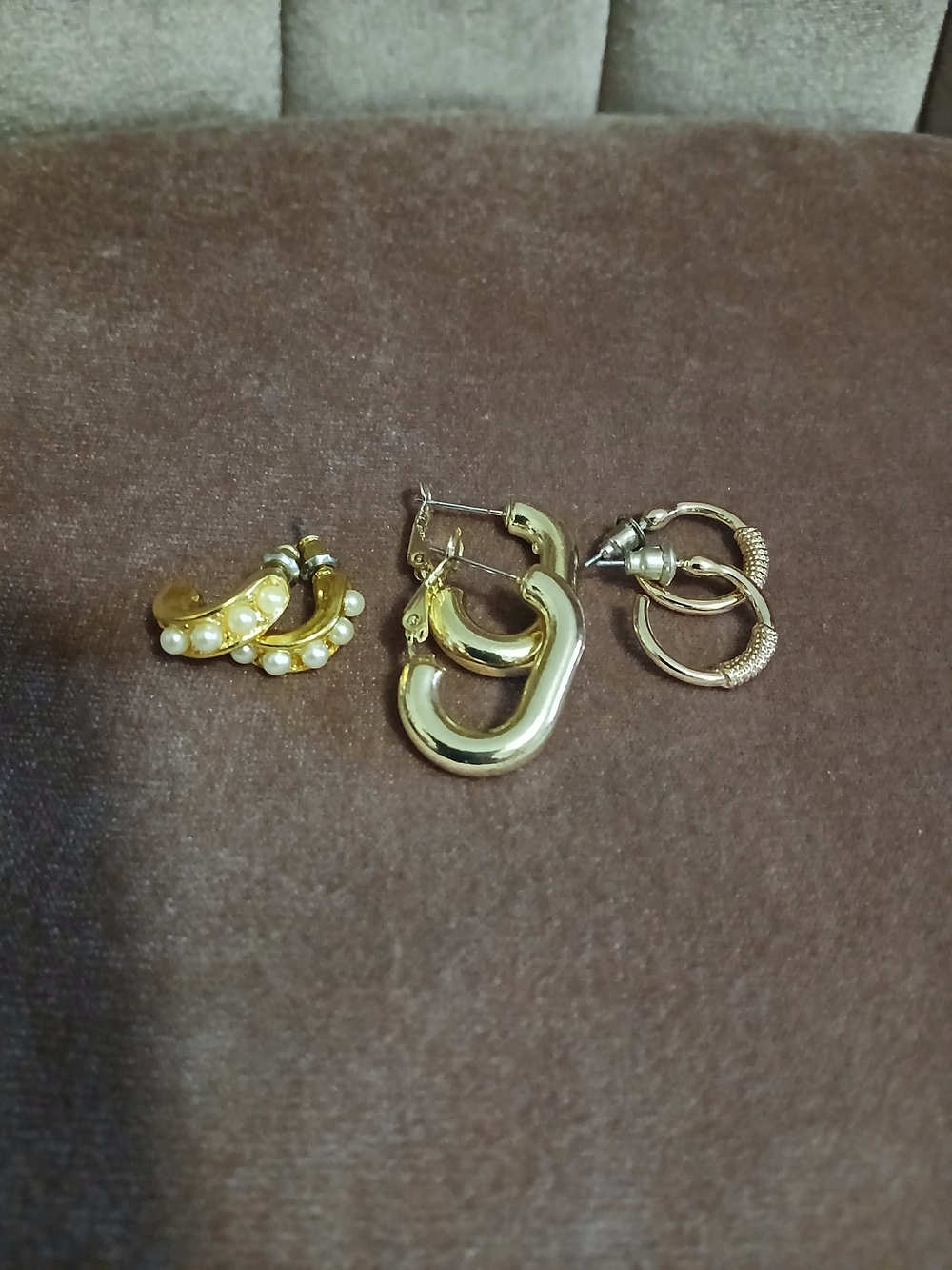 Gold Hoop Earrings Set - Women Jewelry